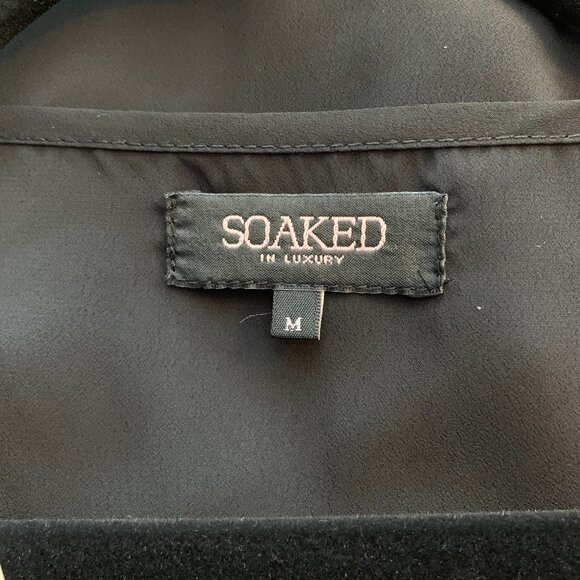 Tank top with fringe black size medium by Soaked in Luxury - Picture 4 of 5